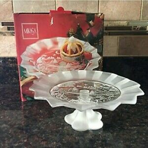 Mikasa Silent Night Footed BonBon Dish - 9 1/2 -